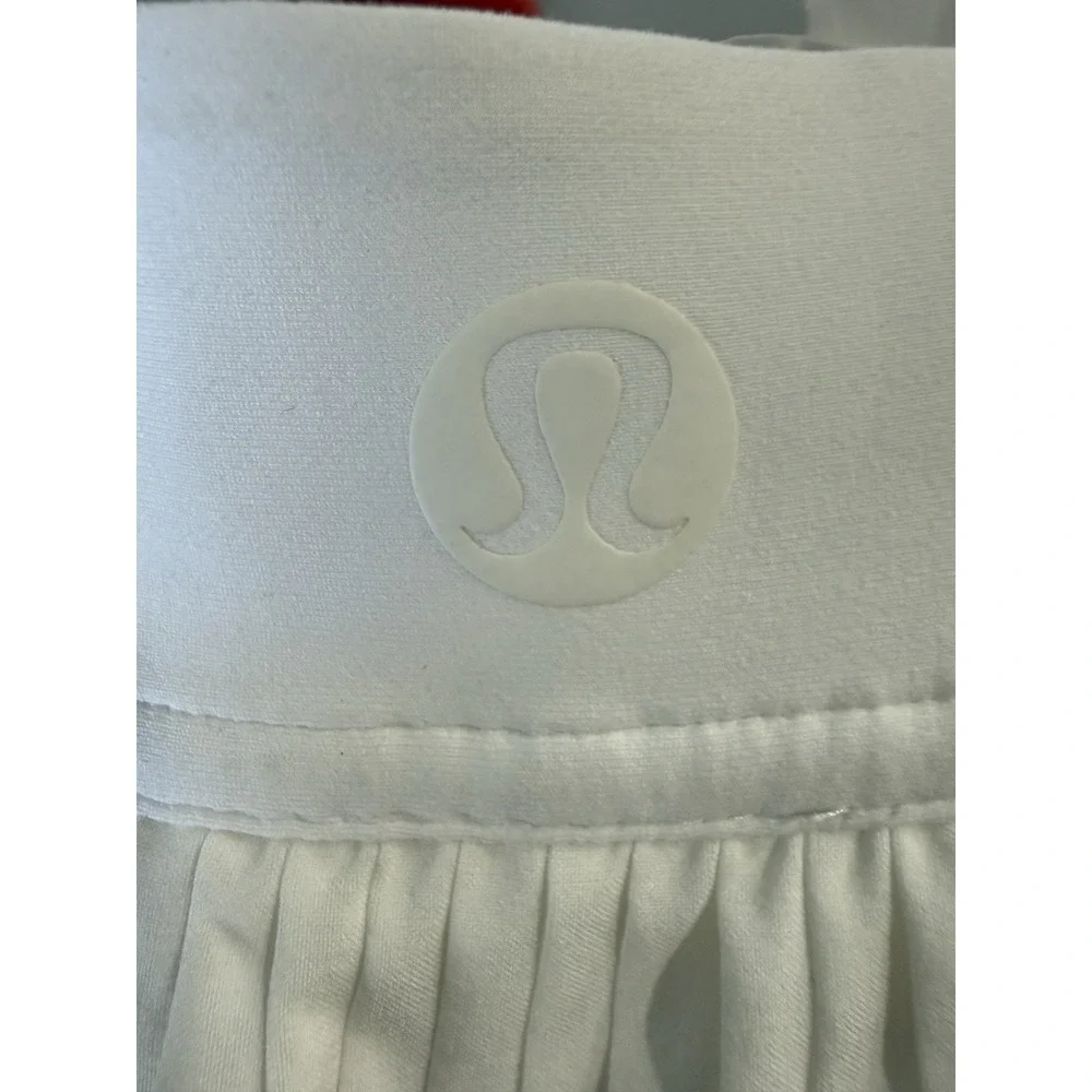 Lululemon Varsity High Rise Pleated Tennis Skirt‎ White Active Sz 4